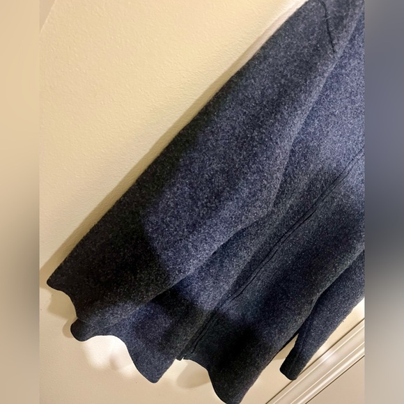 Eileen Fisher Woman Fuzzy Lambswool Blend Zip Up Jacket - Picture 5 of 16